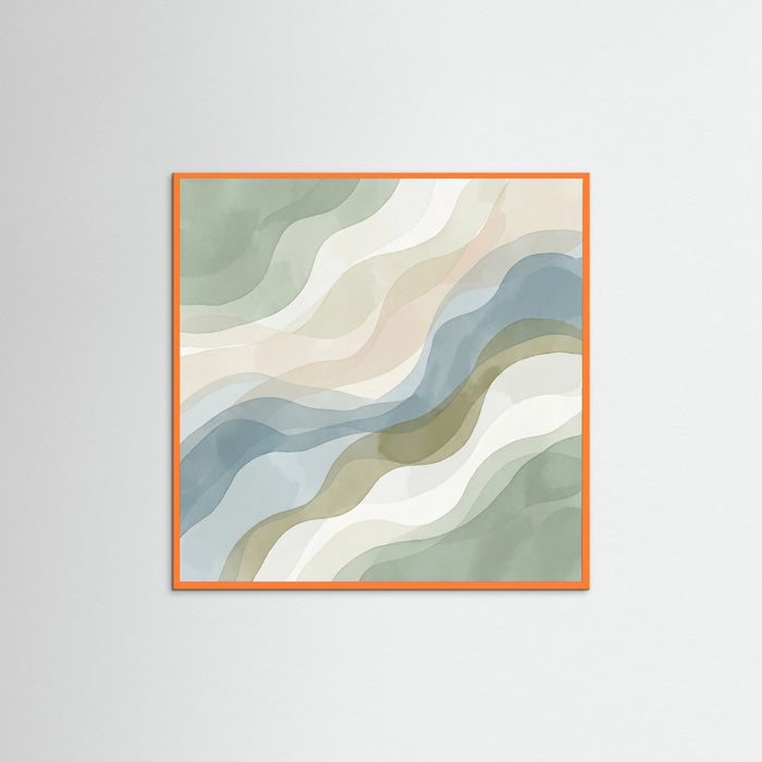 Orange Wood Square Verdant Planes