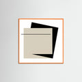 Orange Wood Square Void Structure