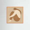 Orange Wood Square Warm Shape