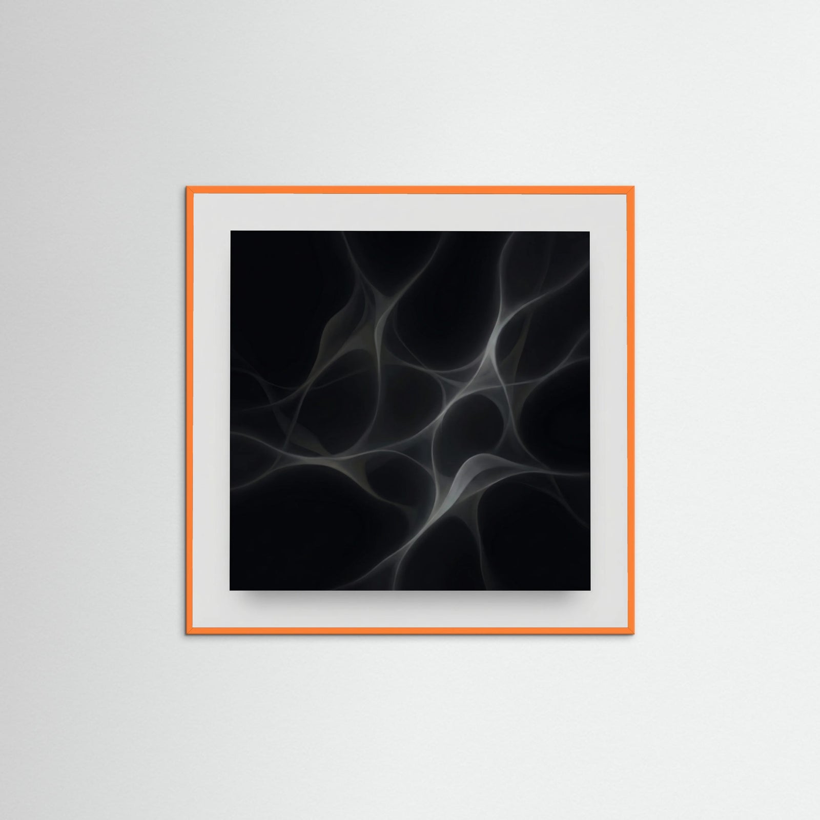 Orange Wood Square Whispering Forms