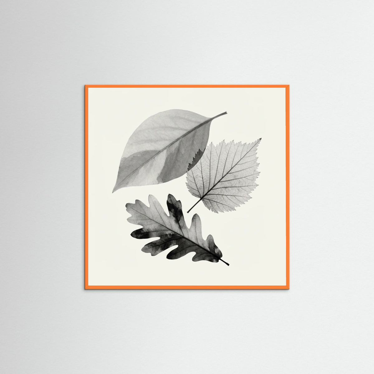 Orange Wood Square Whispering Petals