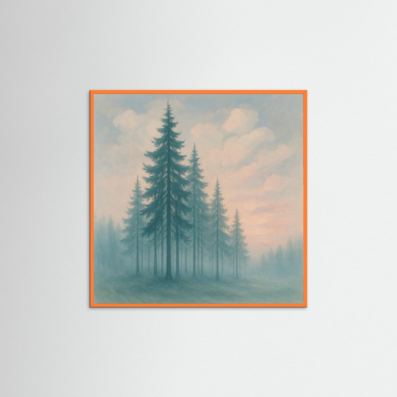 Orange Wood Square Whispering Pines