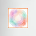 Orange Wood Square Woven Aura