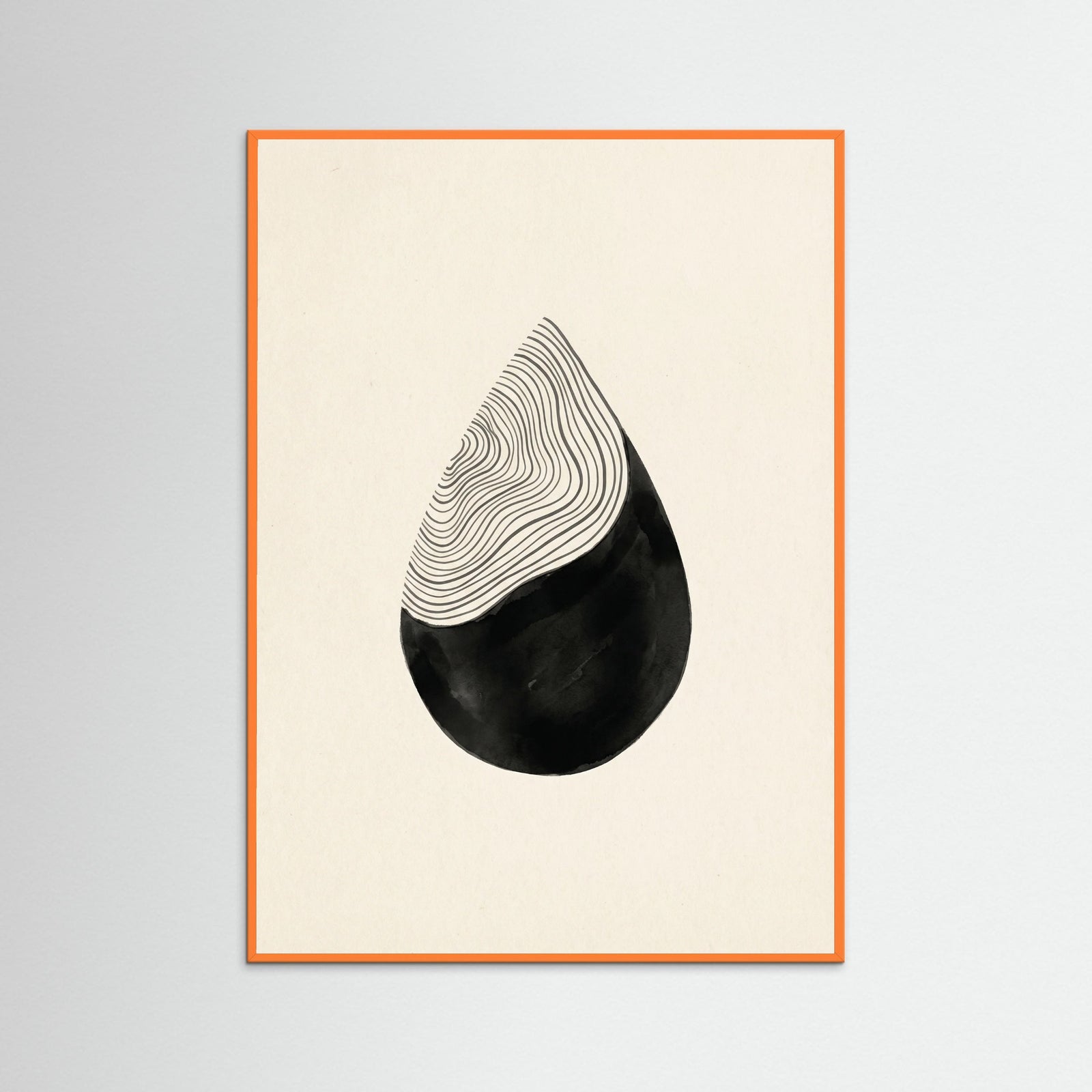 Orange Wood Stacked Crescents