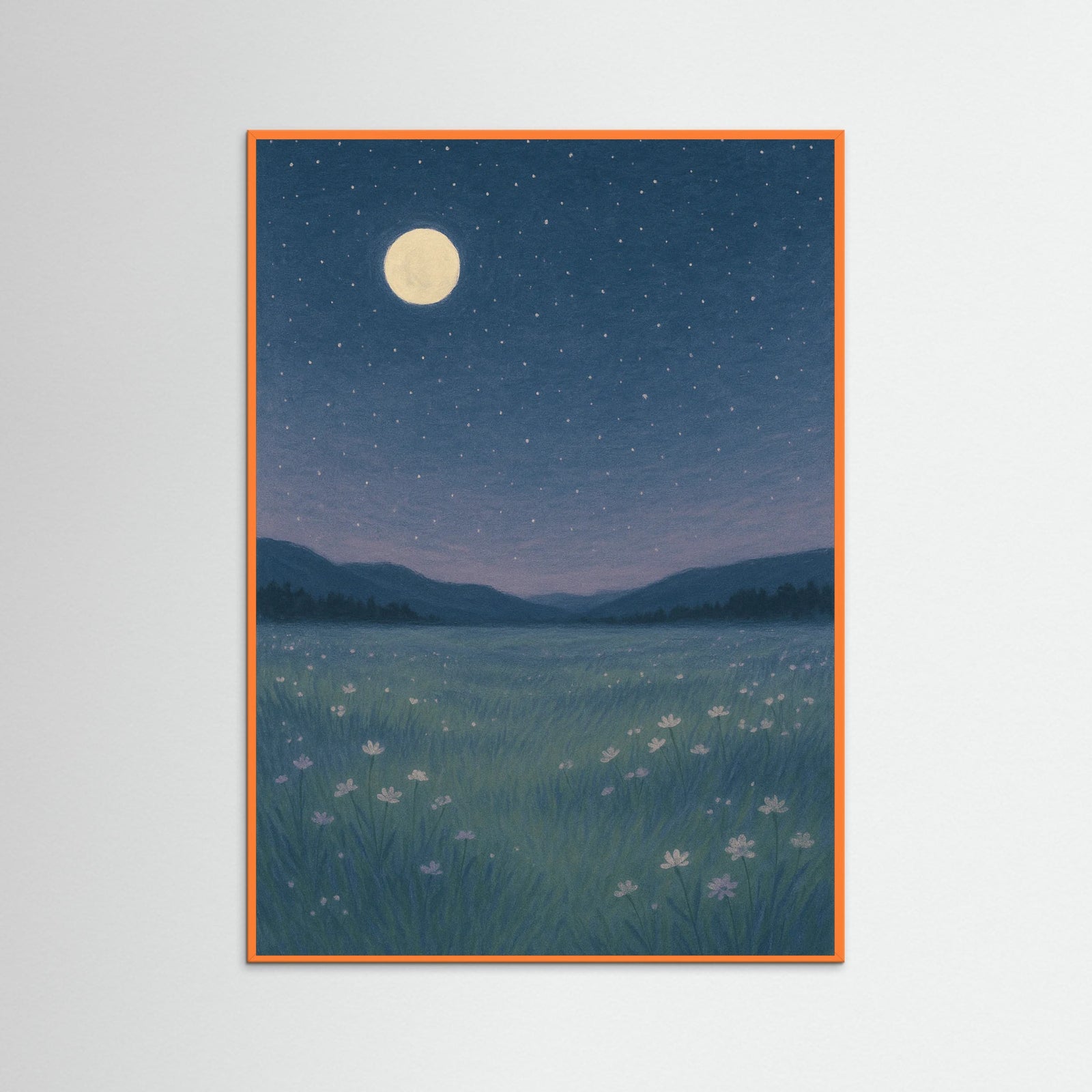 Orange Wood Starlit Meadow