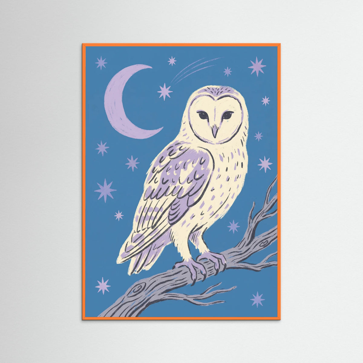 Orange Wood Starry Night Fox