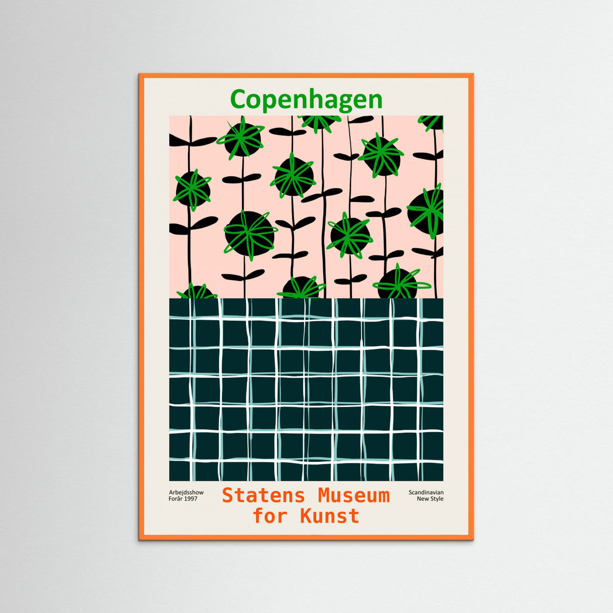 Orange Wood Statens Museum for Kunst Copenhagen Poster