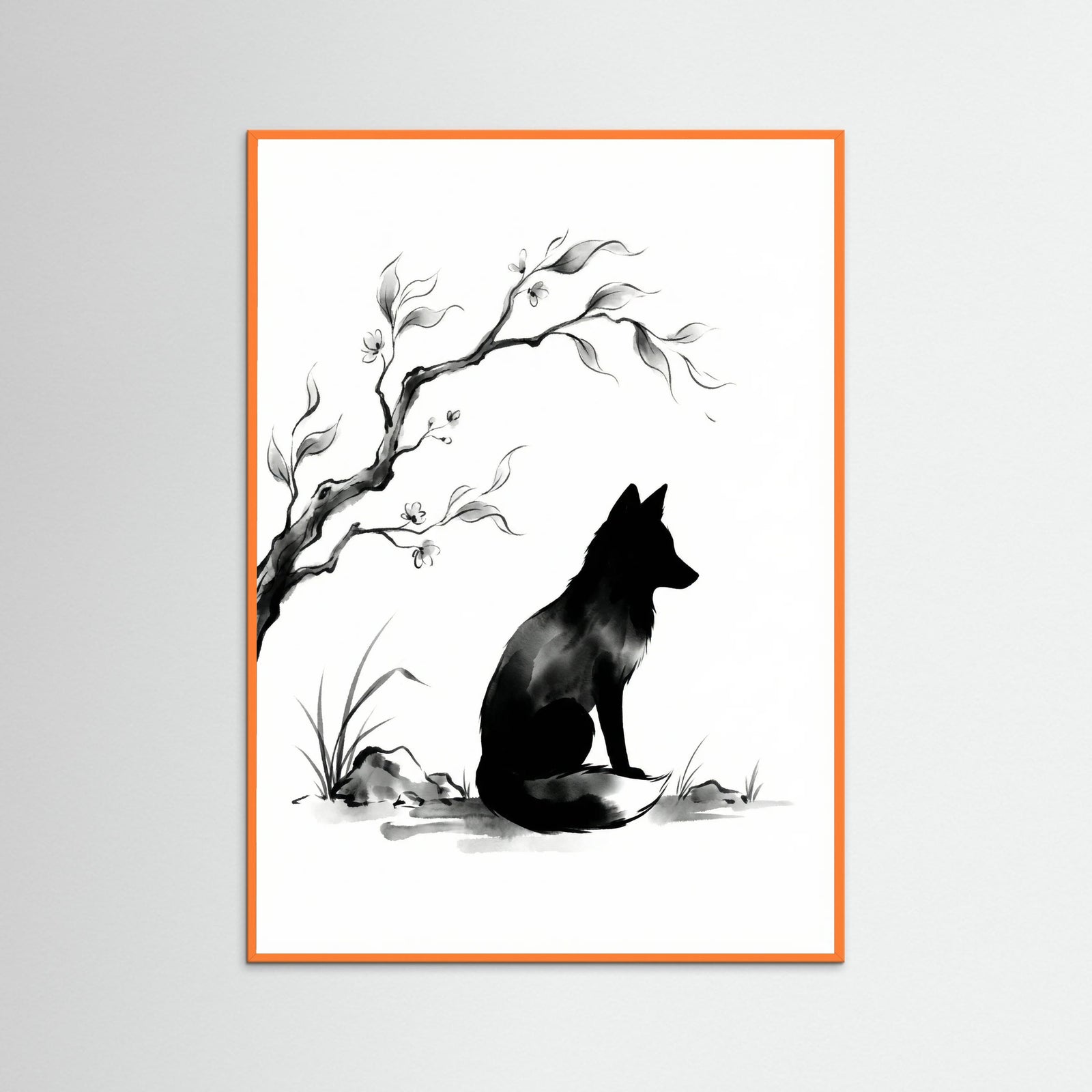 Orange Wood Still Life Serenity