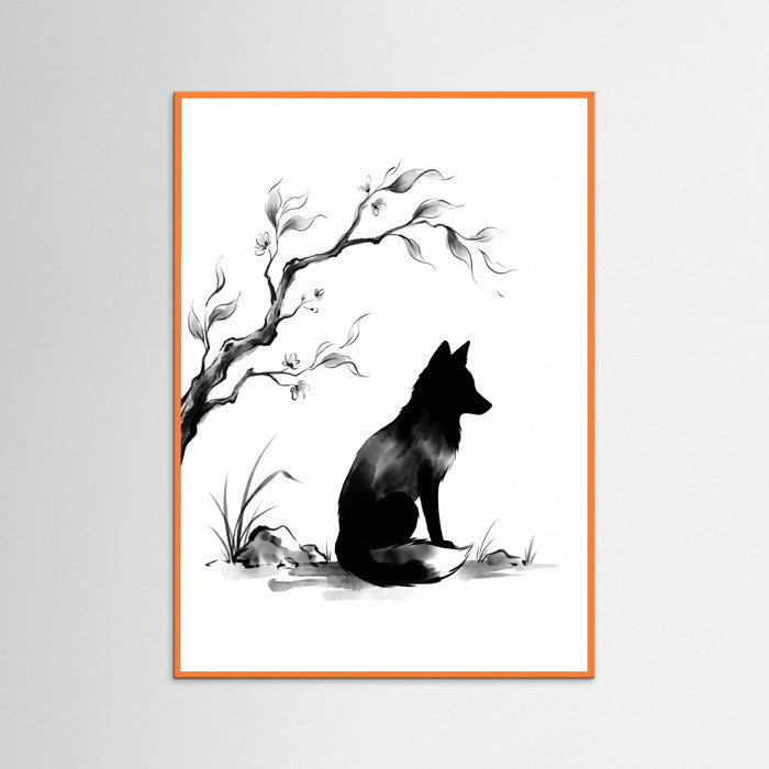 Orange Wood Still Life Serenity