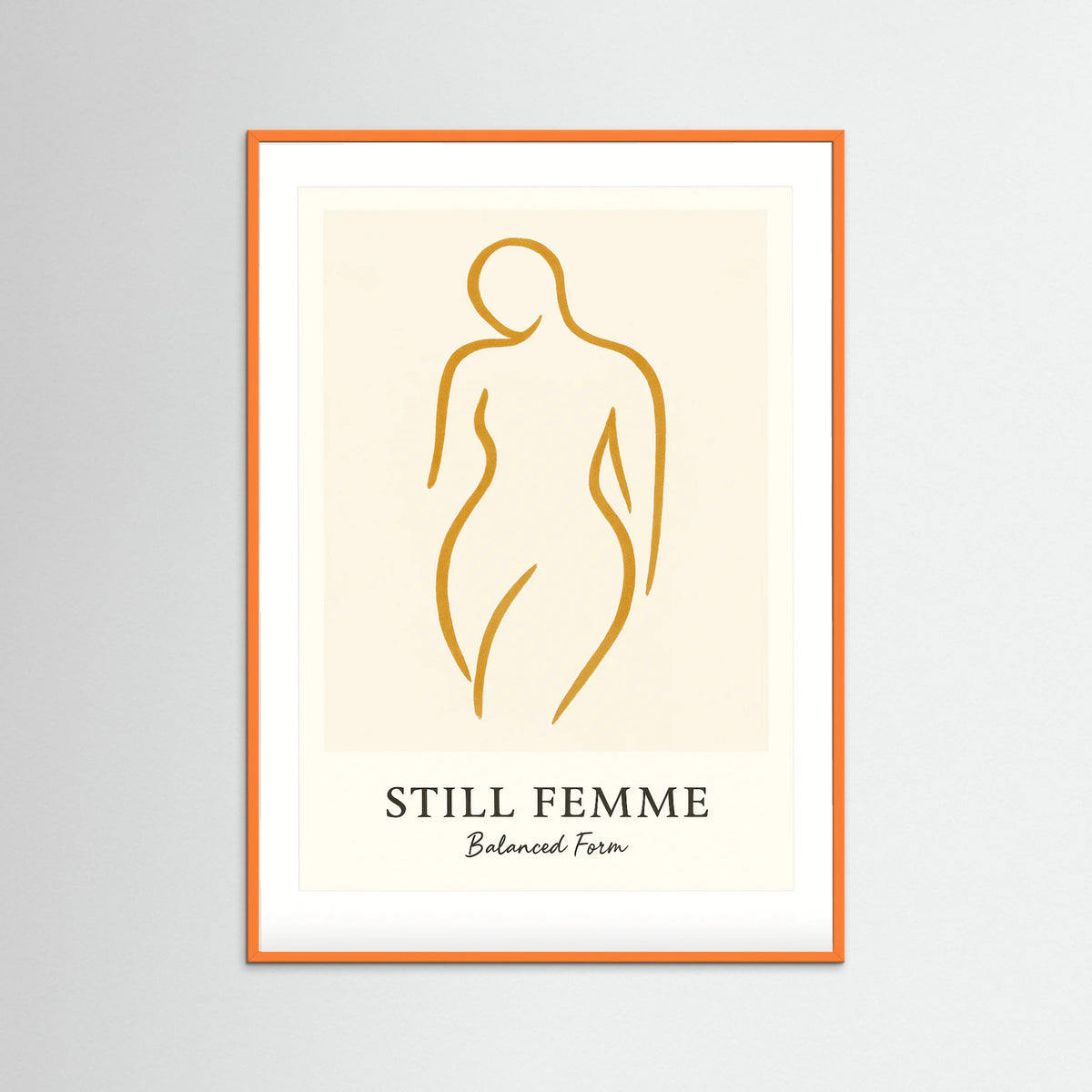 Orange Wood Still femme
