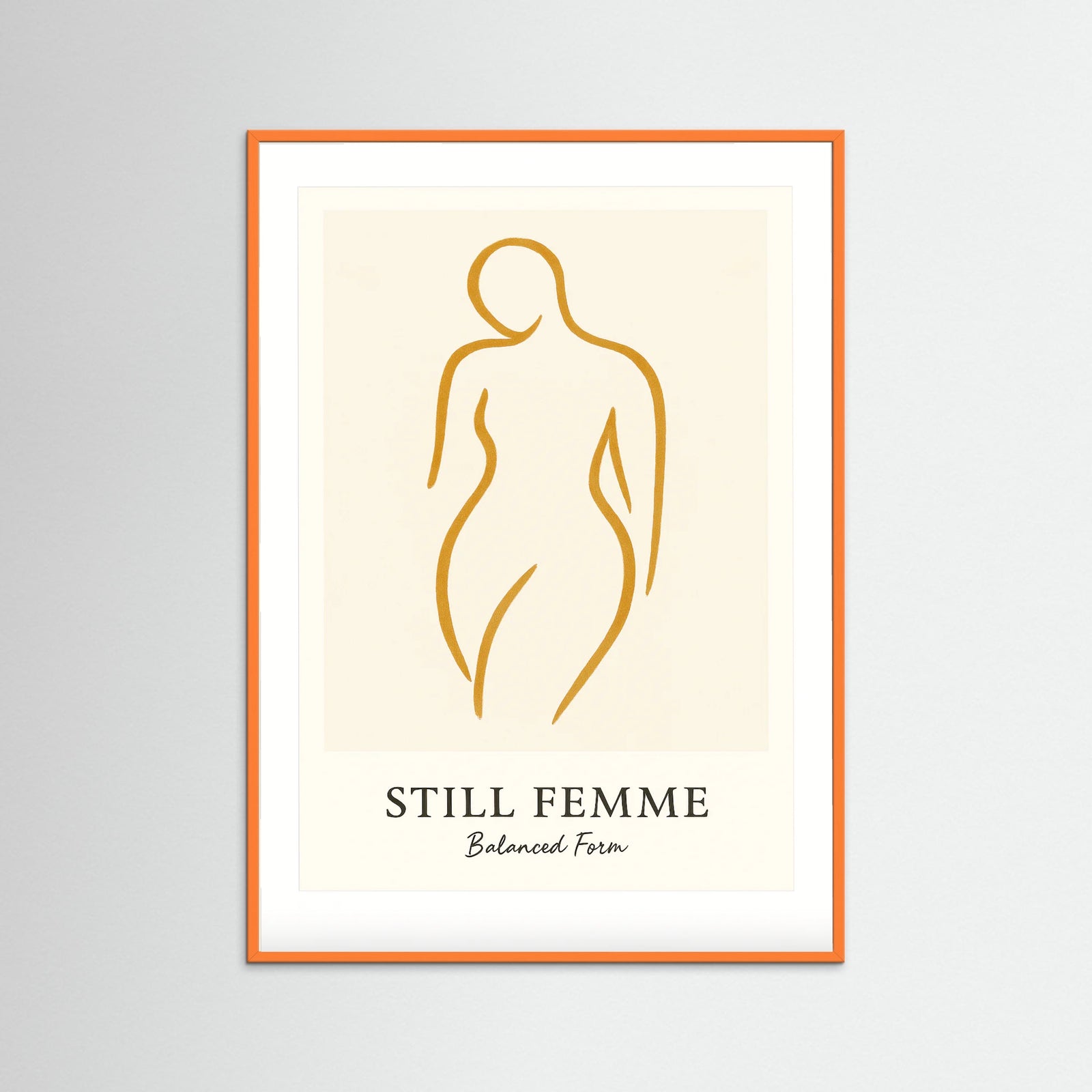 Orange Wood Still femme