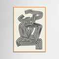 Stripe Woman Portrait Poster – poster and art print