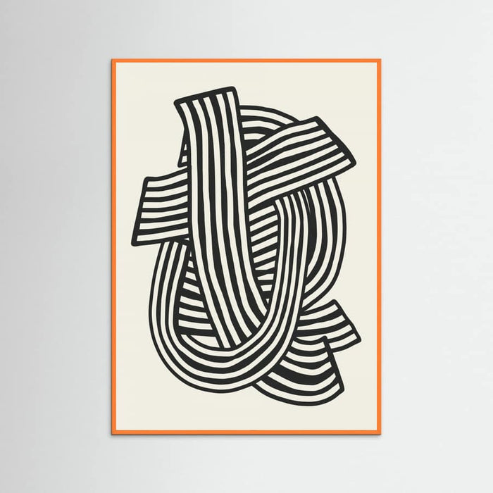 Poster Striped Abstract In Black – poster e stampa artistica