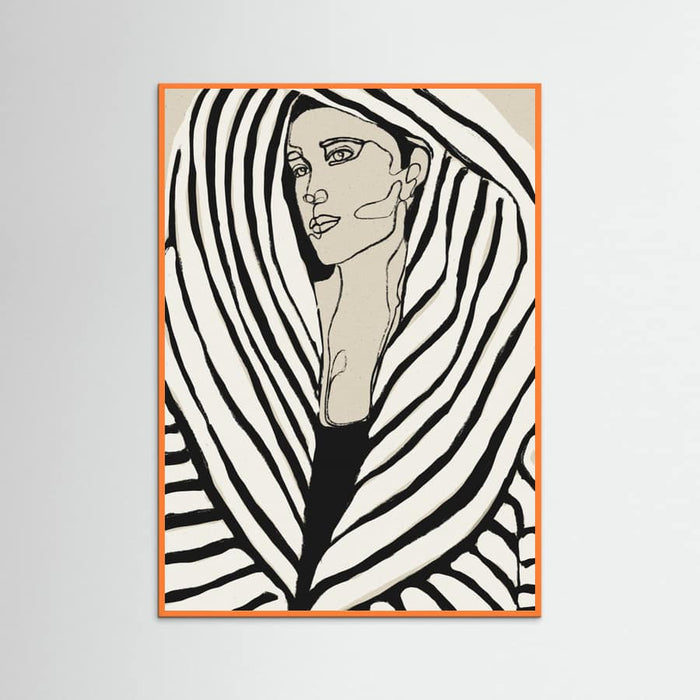 Striped Coat Poster – plakat og kunsttryk