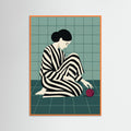 Orange Wood Striped Contemplation