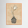 Orange Wood Striped Daisies