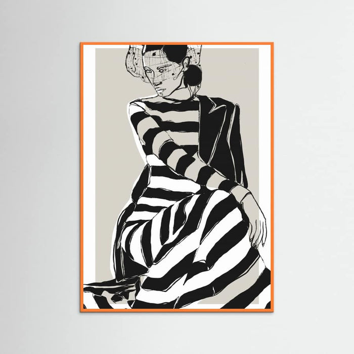 Póster Striped Dress – póster e impresión artística