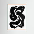 Orange Wood Striped Form Black