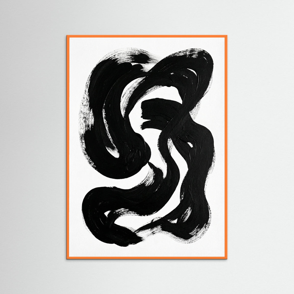 Orange Wood Striped Form Black