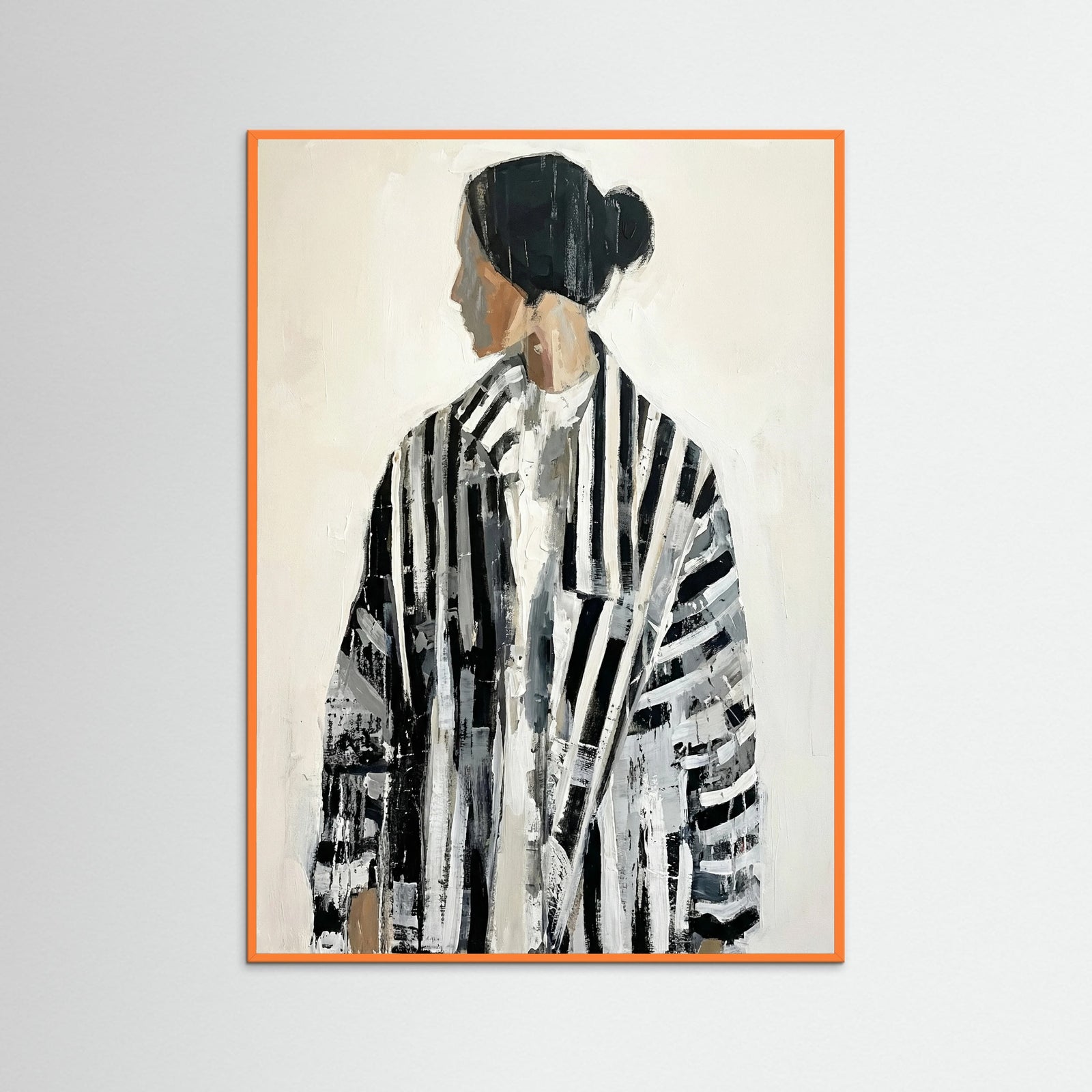 Orange Wood Striped Gaze