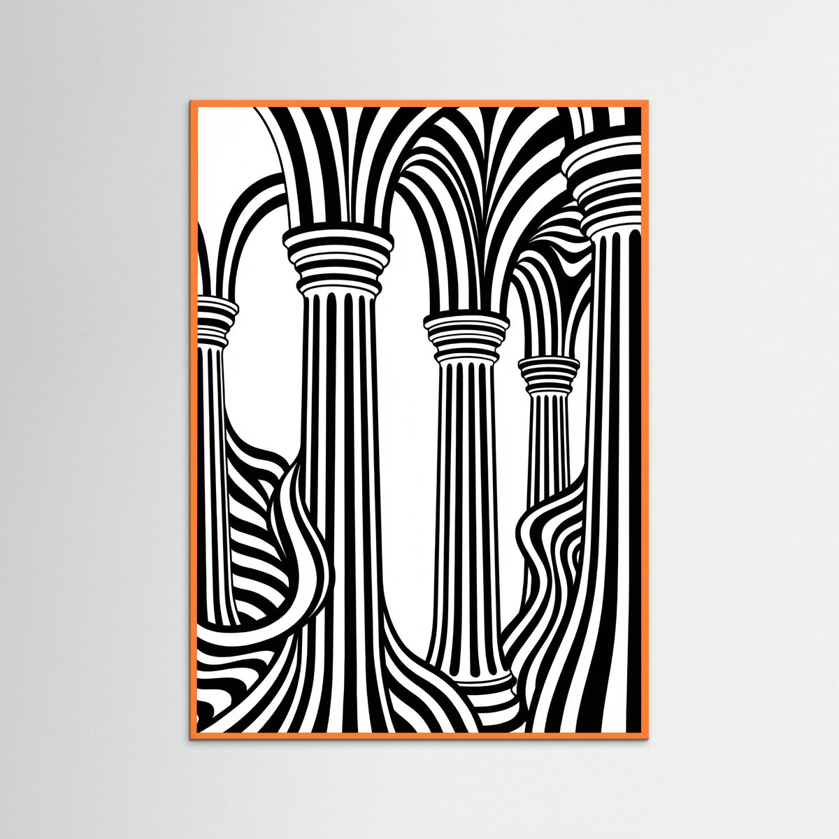 Orange Wood Striped Grace