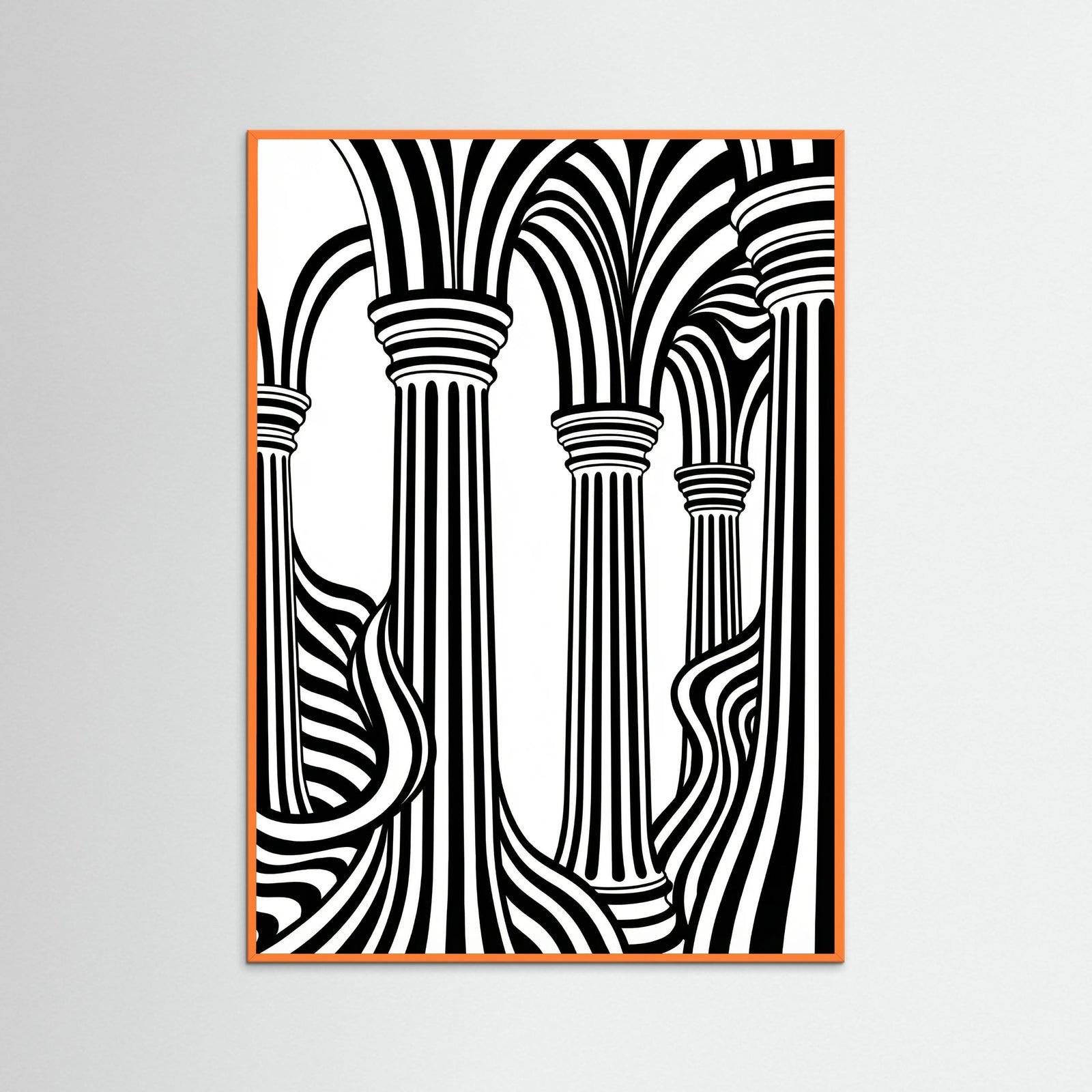 Orange Wood Striped Grace