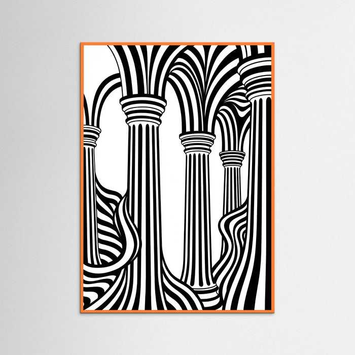 Orange Wood Striped Grace