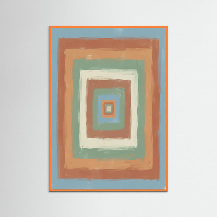 Orange Wood Striped Horizons