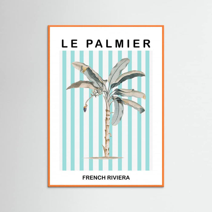Striped Palm Tree -juliste – juliste ja taidepainatus
