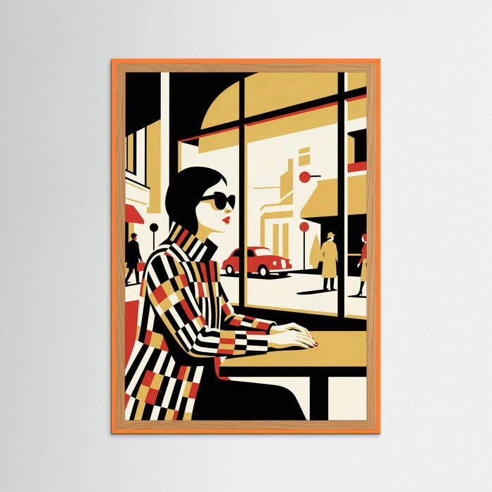 Striped Serenity Beige – poster and art print