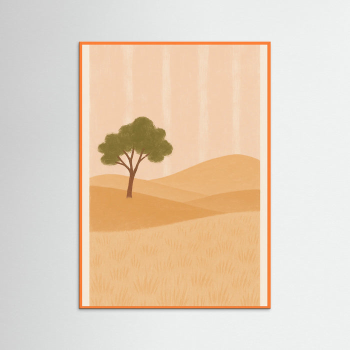 Orange Wood Stripes Serenity