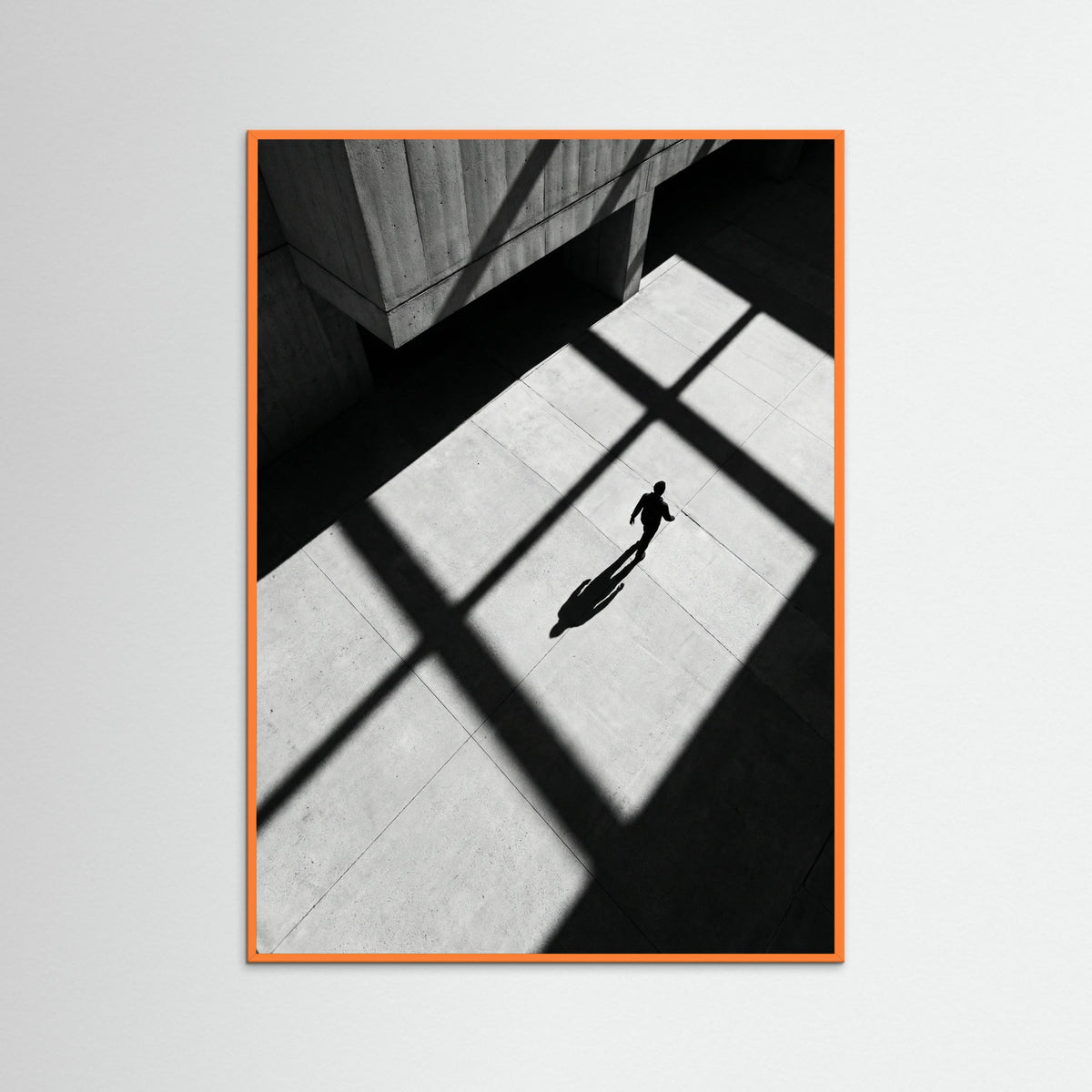 Orange Wood Stripes and Shadow