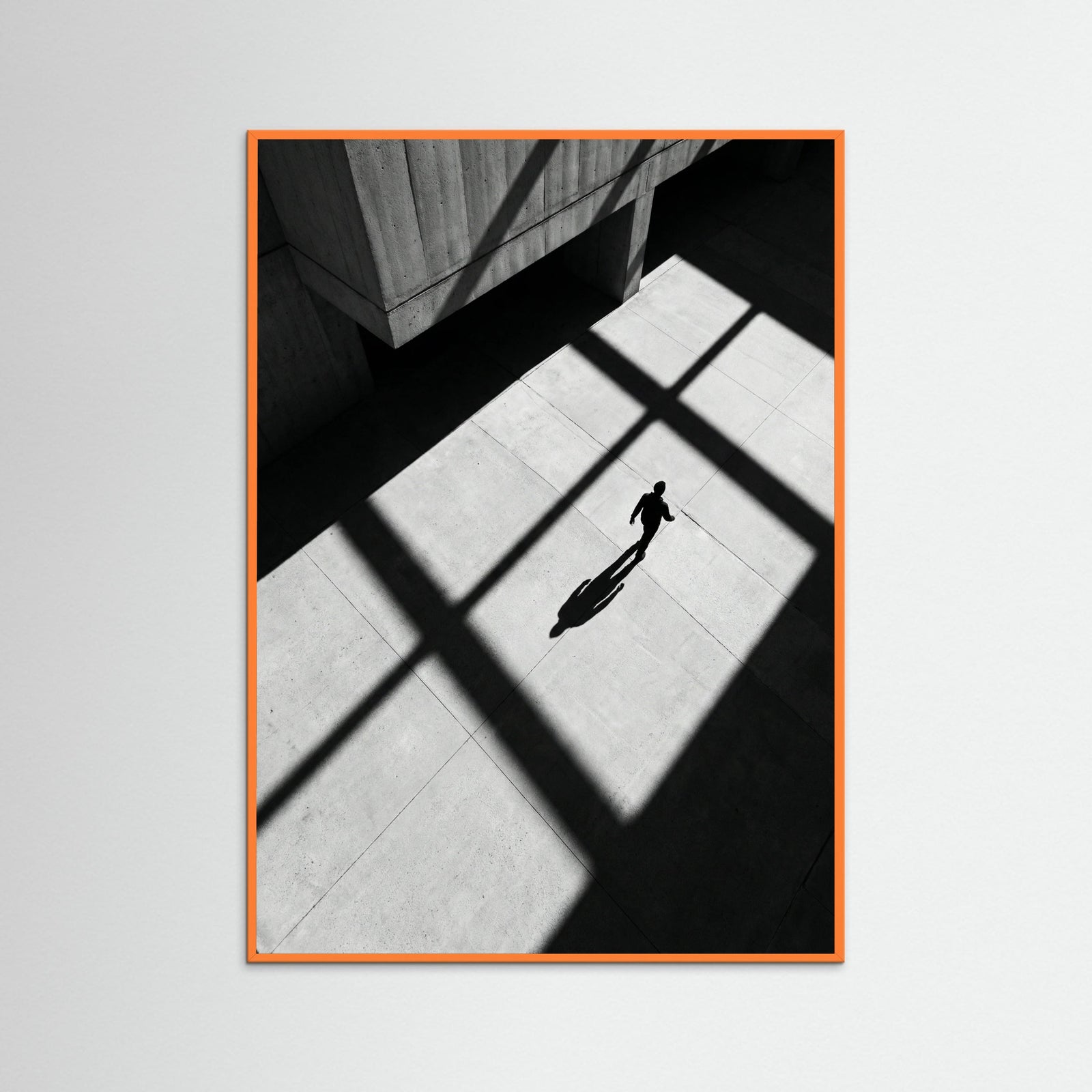 Orange Wood Stripes and Shadow