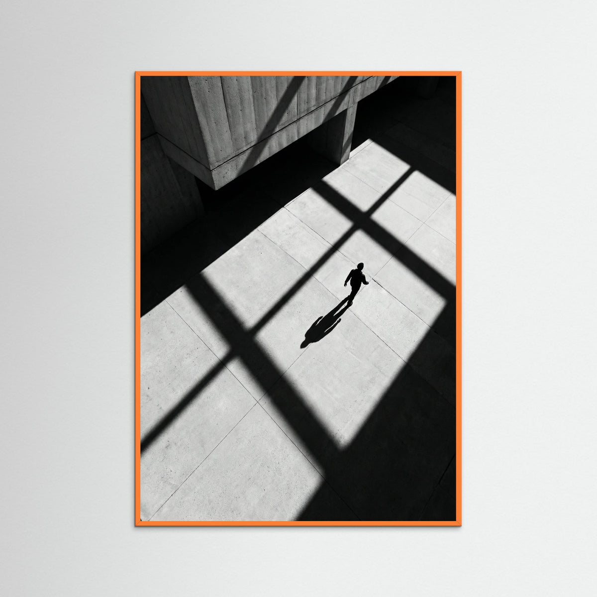 Orange Wood Stripes and Shadow