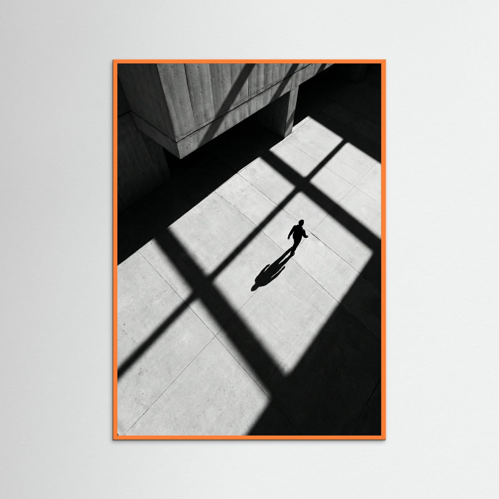 Orange Wood Stripes and Shadow