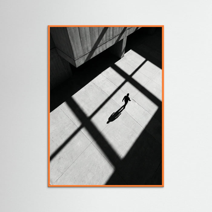 Orange Wood Stripes and Shadow