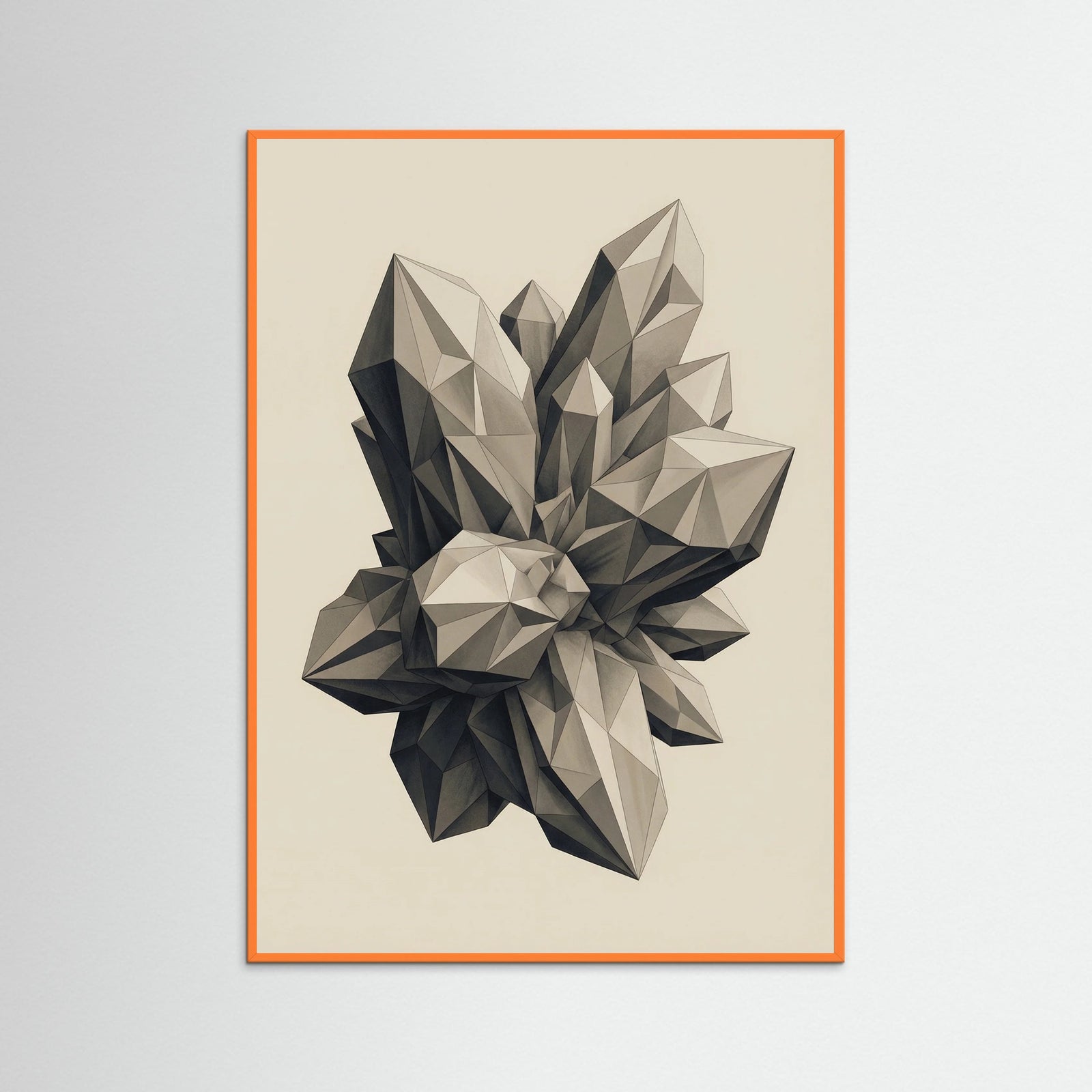 Orange Wood Structured Organic Form
