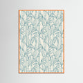 Orange Wood Stylized Ocean Pattern