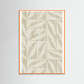 Orange Wood Subtle Botanical Pattern 2 Poster