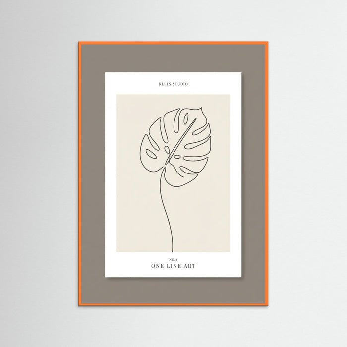 Orange Wood Subtle Silhouette