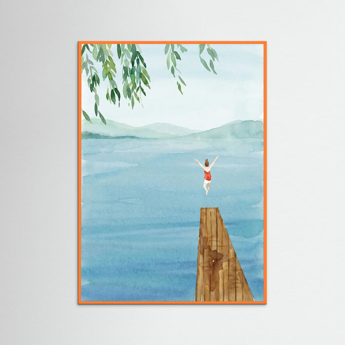 Orange Wood Summer Leap