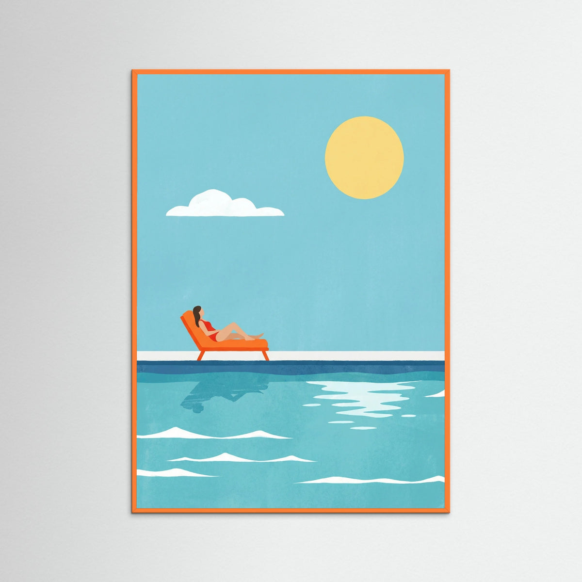 Orange Wood Summer Sea Dip