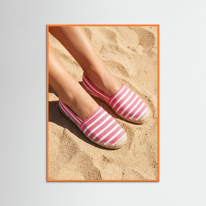 Orange Wood Summer Stripes