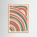 Orange Wood Sun Light Swirl