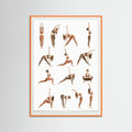 Orange Wood Sun Salutation Flow