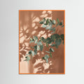 Orange Wood Sunlit Fronds