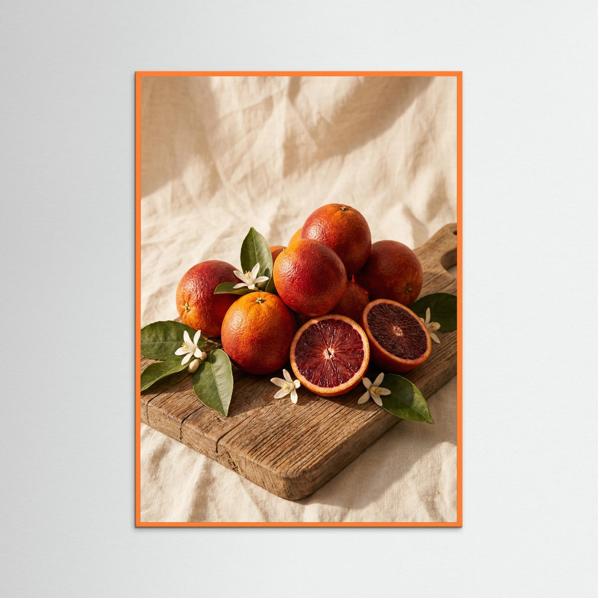 Orange Wood Sunlit Lemons