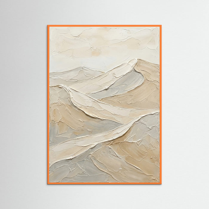Orange Wood Sunlit Peaks