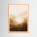 Orange Wood Sunlit Reflection