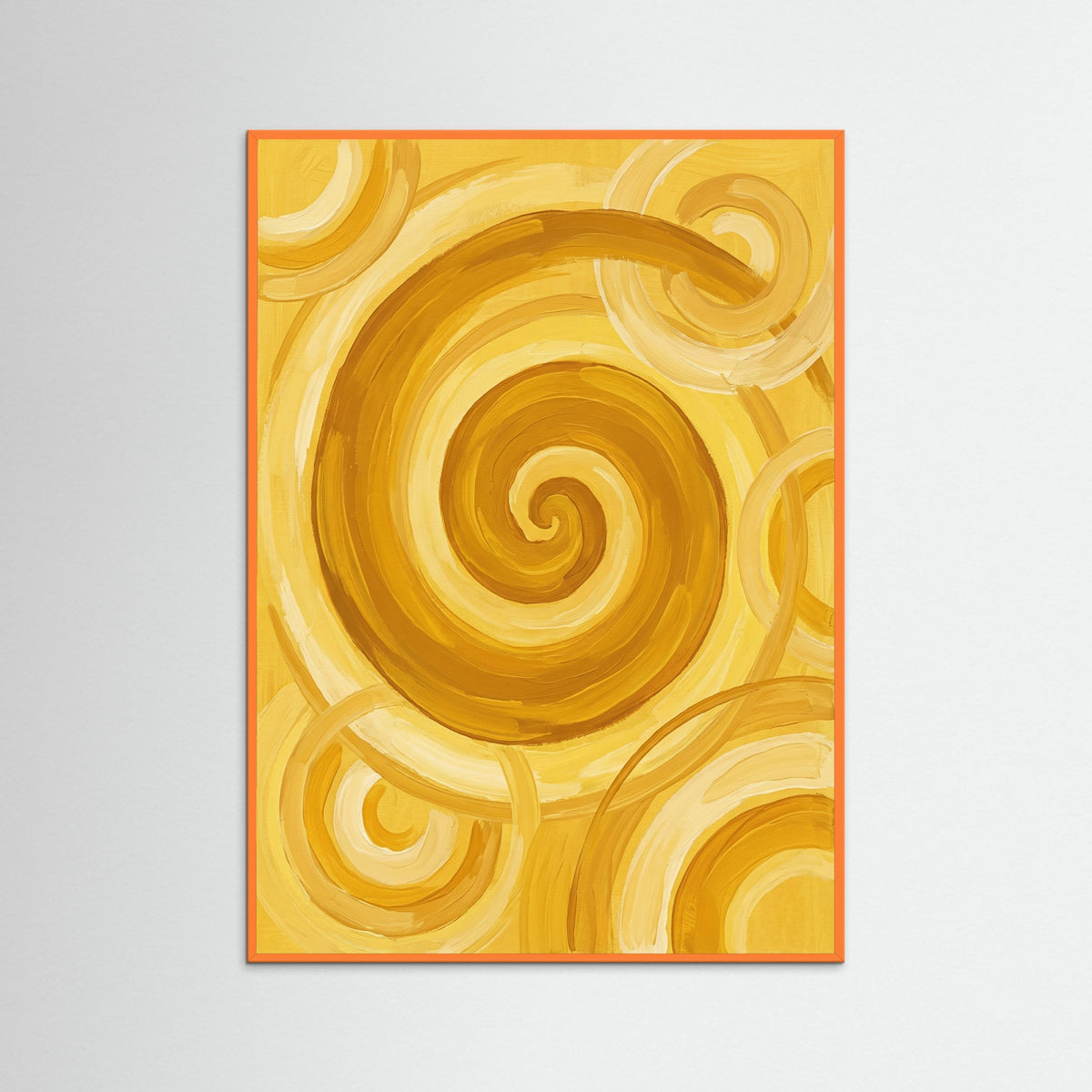 Orange Wood Sunlit Rings